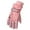 Pink, variant on Dyfzdhu Winter Outdoor Boys Girls Snow Skating Snowboarding Windproof Warm Gloves Perfect For 6 To 12 Years Old Kids Red