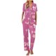thumbnail image 1 of Sexy Pijama Conjunto para las Mujeres Impreso Bolsillo Pantalones de Manga Corta, Traje Suelto Casual para el Hogar Y el Salón, 1 of 1
