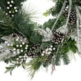 thumbnail image 4 of Northlight Real Touch™️ Frosted Pinecones and Berries Christmas Wreath - 36" - Unlit, 4 of 8