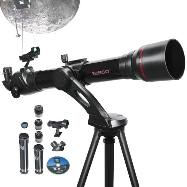 Telescopio Astronómico Profesional Tasco Spacestation Refractor 70mm 800mm 600x aumentos