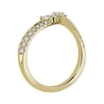 thumbnail image 2 of 0.30 Carat Excellent Pear Shape Genuine Diamond Latest Design Engagement Eternity Band for Ladies Solid 18K Yellow Gold Size 7.5, 2 of 7