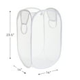 thumbnail image 6 of Mainstays Mesh Pop-up Hamper, Collapsible, Holds 2 Loads, White, Adult, 6 of 9