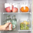 thumbnail image 4 of Caja de almacenamiento transparente para refrigerador de mascotas, práctico organizador estilo cajón para almacenamiento en frío, conservación de alimentos, 4 of 5