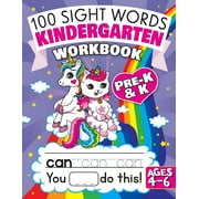 BIG DREAMS ART SUPPLIES 100 Sight Words Kindergarten Workbook Ages 4-6: A Whimsical Learn to Read & Write Adventure Activity Book for Kids with Unicorns, Mermaids, & More: In (Paperback)