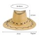thumbnail image 2 of Sombreros de moda para hombre y mujer, con cordón decorativo, de gamuza, estilo vaquero occidental, sombrero de jazz, sombrero para mujer., 2 of 2