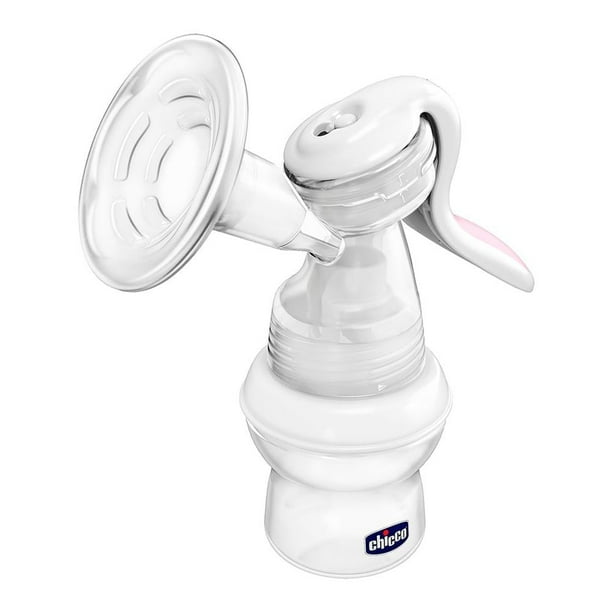Extractor de Leche Materna Chicco Natural Feeling Manual con Vaso Contenedor 150 ml Blanco