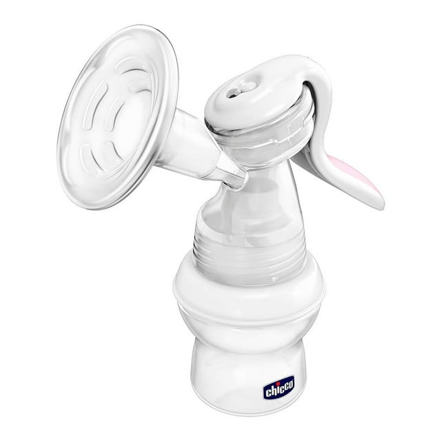 Extractor de Leche Materna Chicco Natural Feeling Manual con Vaso Contenedor 150 ml Blanco