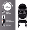thumbnail image 3 of Carriola Para Bebé Aeiou Suiza Con Capota Amplia Gris Oscuro, 3 of 7