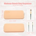 thumbnail image 5 of Silicone Makeup Brush Bag Travel Essentials Makeup Brush Organizer Portable Makeup Brushes Case Khaki, 5 of 7