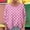 Pink, variant on Long Sleeve Tops for Women Trendy Boat Neck Boho Polka Dot Shirts Casual Loose Workout Holiday Work Blouse