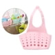thumbnail image 1 of Soporte de cocina de 1 pieza para rincón del fregadero, organizador colgante con botón , grifo teral que ahorra espacio para vavajils, Rosa perfecl Rejilla de drenaje de cocina, 1 of 8