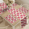 thumbnail image 2 of Ambesonne Watermelon Table Runner & Placemats, Exotic Summer Fruits, Placemat 4 pcs + Runner 14"x72", Coral Green, 2 of 2