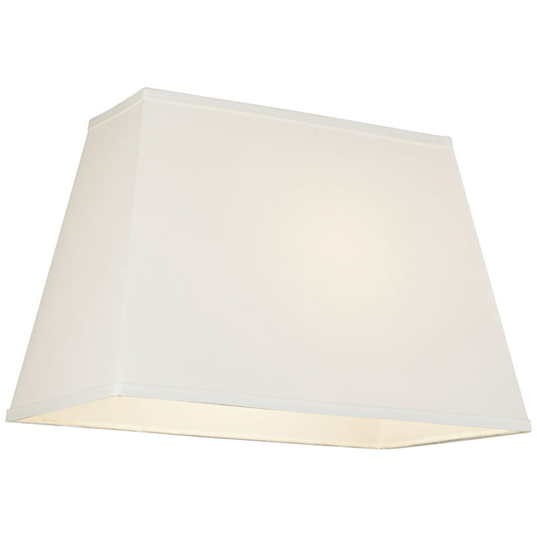 Springcrest Ivory Linen Large Rectangular Lamp Shade 14