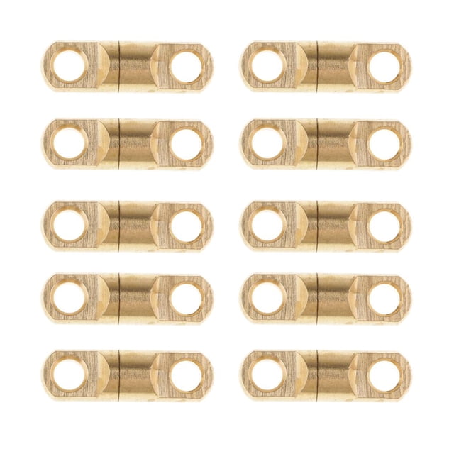 S SERENABLE Lot de 10 Accessoires Pivotants Haute Résistance, Multifonctionnels, Faciles à 8mm Doré