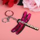 thumbnail image 3 of Accesorio de joyería de moda colgante de Paillette llavero de aleación llavero rosa rojo YSK006, 3 of 3