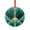 Pattern-2, variant on Art Deco Geometric, Aqua And Turquoise Blue Glass Christmas Ornament Geometry Holiday Ornaments Hanging Ornaments Xmas Tree Decor for Family Friends Lovers