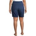 thumbnail image 3 of Terra & Sky Women's Plus Size 5-Pocket Pull-On Denim Shorts, 3 of 7