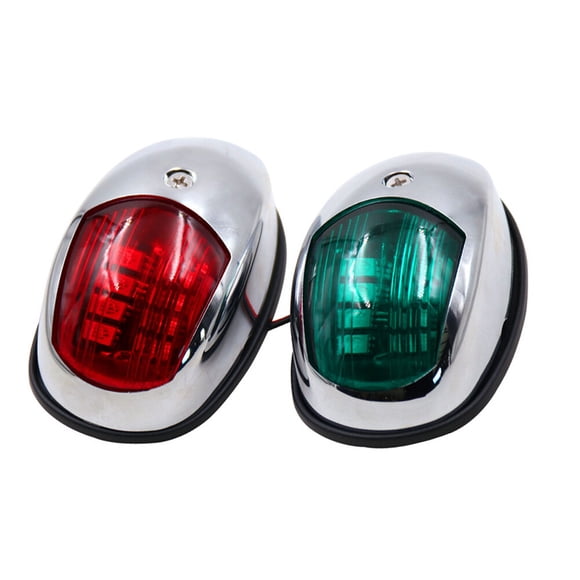 2pcs LED Boat Navigation Lights Marine Lights Pontoon Boat Parts