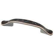 Brainerd (2-Pack) 3" Leaf and Vine Pull Bronze with Copper Highlights