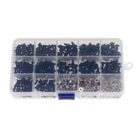 

500 Pcs Remote Control Screw Kit Metal Screws Simulation Hardware Upgrade Replace Part Set Assembly Replacement for Axial SCX10