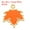 Orange, variant on Maple Leaf Pendants Enamel Tree Leaf Beads Metal Leaves Charm for Jewelry Making, Orange 40 Pack