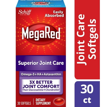 UPC 020525104809 product image for MegaRed Joint Care Omega-3 Krill Oil, 30 Softgels | upcitemdb.com