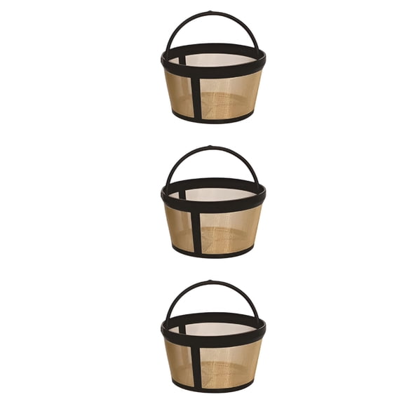 ACDANC 3-Pack Reusable Coffee Filter, 4-5 Cup Stainless Steel Mesh Basket Filter, Permanent Replacement for Drip Coffee Maker, Dishwasher Safe Brewing Accessory for Home and Office