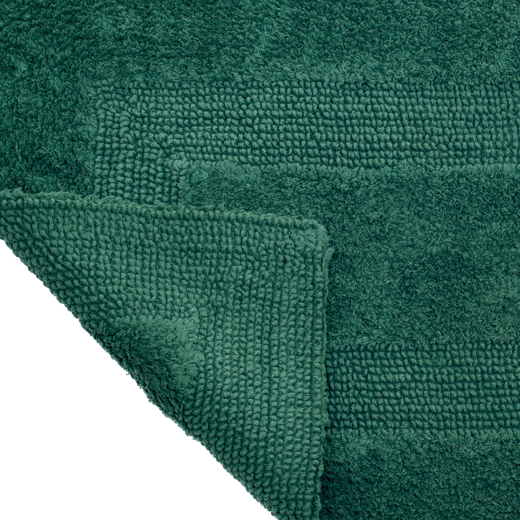 Lavish Home 60x24-Inch Machine Washable Cotton Bath Mat (Green)