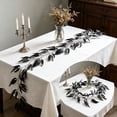 thumbnail image 6 of Halloween Black Willow Leaf Vine 81 Inches, Artificial Plastic Hanging Rattan Decor, Spooky Ceiling Stair Duct Decoration, Gothic Party Home Decor, 6 of 6
