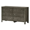 thumbnail image 2 of Contemporary Home Living 6-Drawer Wooden Bedroom Double Dresser - 58" - Gray, 2 of 5