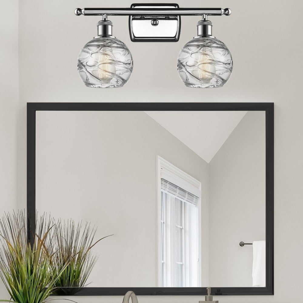 Innovations Lighting - Ballston - 2 Light Athens Deco Swirl Bath Vanity In