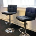 thumbnail image 3 of Heavenly Collection Leather Adjustable Stool SET OF 3, 3 of 9
