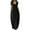 Black, variant on Women's Maxi Dress with Pockets Short Sleeved Rayon Extra Long Dresses