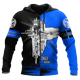 thumbnail image 1 of Sudadera retro con cremallera para hombre, con estampado 3D de God Knight, con cruz latina, para otoño, estilo moderno, 1 of 6