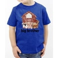 thumbnail image 3 of Big Brother Barn Farm Animals Shirt for Sibling Reveal Baby Announcement Outfits Vintage Royal Shirt 5-6, 3 of 6
