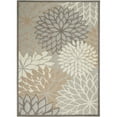 thumbnail image 1 of HomeRoots 384662 Tapis d'Intérieur et d'Extérieur 5 x 8 Pi, Naturel et Gris, 1 of 1