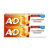A+D Original Ointment Diaper Rash Cream, 4 oz pack of 2
