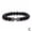 black, variant on Carroterr Natural Black Volcanic Lava Stone Dumbbell Bracelets Fitness Barbell Jewelry H7C2