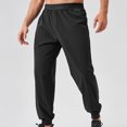 thumbnail image 2 of CHEEREAM Men's Lightweight Joggers Pants Cargo Hiking Running Athletic Workout Track Pants Travel Golf Sweatpants with Pockets Black XL, 2 of 5