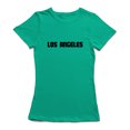 thumbnail image 1 of "Los Angeles" City Black Quote Across The Chest Women's T-shirt, 1 of 1