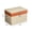 Beige, variant on Double Zipper Nonwoven Clothes Storage Bag Portable Quilt Organizer for Closet and Moving