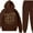 3-brown, variant on FAITH OVER FEAR 2 Piece Tracksuit Hoodie Christian Faith Religious God Man Woman Sweatshirt Suit