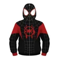 thumbnail image 1 of Sudadera con capucha de superhéroe Spiderman de Los Vengadores para niños, Miles Morales, sudadera con cremallera 3D, chaqueta de Iron Man, disfraz de cosplay de anime para niños y niñas, 1 of 1