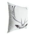 thumbnail image 2 of Kate and Laurel Como Decorative Deer Print Square Throw Pillow Cover, 24x24, White, 2 of 6