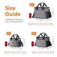 thumbnail image 4 of Bolsa de almuerzo Lifewit, grande, aislante, 15 L, gris, 24 latas, 4 of 7