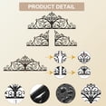 thumbnail image 2 of HELLOYOUNG 39-Inch Light Luxury Model  Metal Scroll Wall Pediments Elegant Laser-Cut Floral Sculpture for Bedroom Wedding Decor Artistic Decorative Elegant Metal Scroll Wall Sculpture, 2 of 6