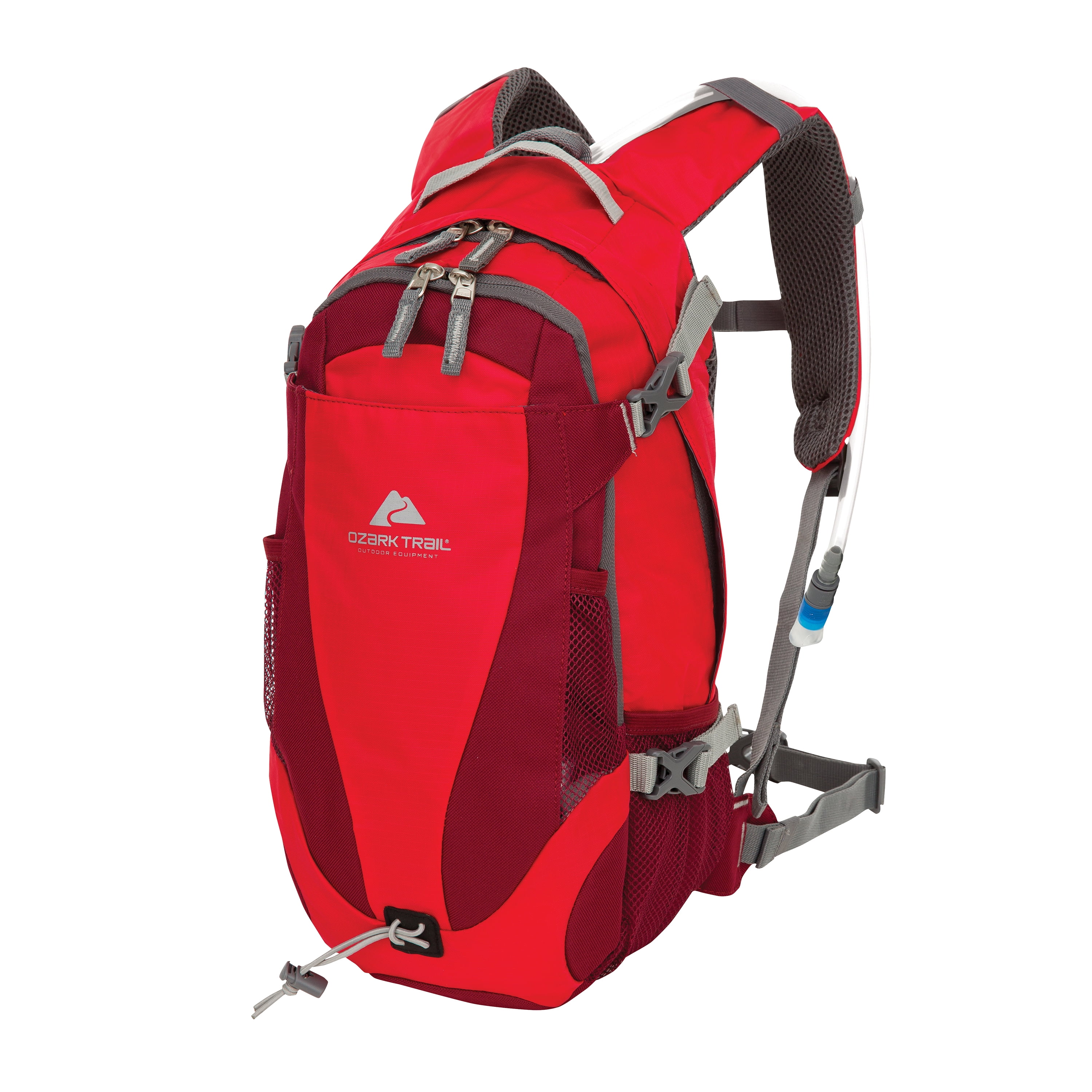 Ozark Trail 14 Ltr Hydration Pack with 2Liter Reservoir, Unisex, Red