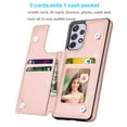 thumbnail image 3 of Samsung Galaxy A52 / A52 5G / A52S 5G Wallet Case Tiflook PU Leather Card Holder Slots Magnetic Closure Folio Flip Cover Rose Gold, 3 of 7