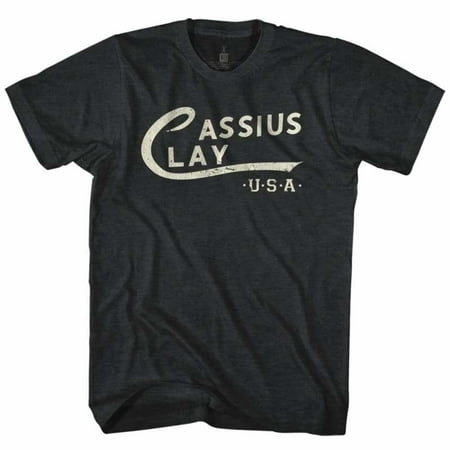 Muhammad Ali Icons Cassius Clay Logo Adult Short Sleeve T (Muhammad Ali Best Speech)