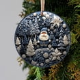 thumbnail image 2 of OAVQHLG3B Christmas Ornaments Snowman Acrylic Navy Blue, 2 of 7
